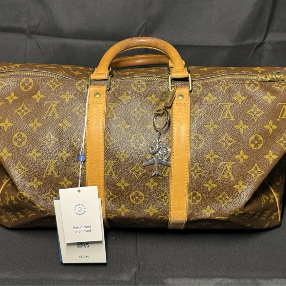 Luxury Vintage LV Keepall 45 Brown Monogram Duffel Bag